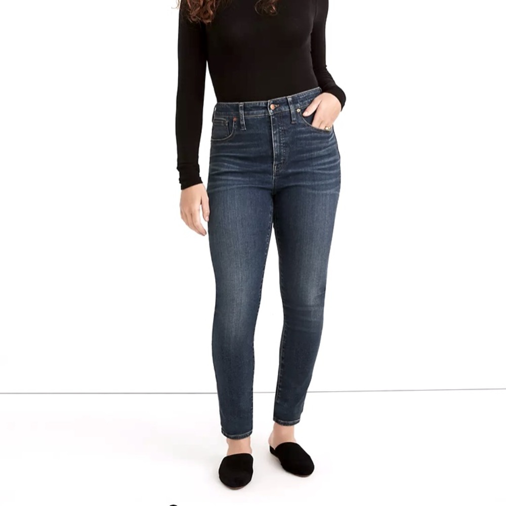 Madewell Curvy High-Rise Skinny Jeans in Lanette Wash - size 28 regular Like New